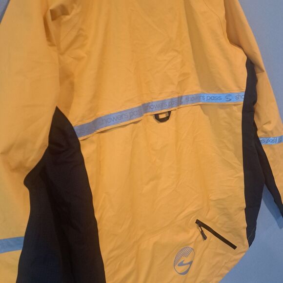 Showers Pass Elite 2.1 Men’s Medium Yellow Cycling Rain Jacket Bike Cycle - Picture 11 of 14